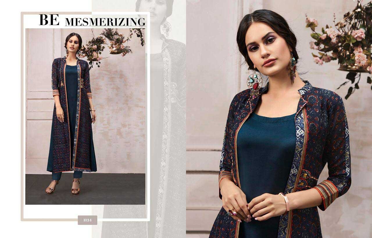 Kajaree Anokhi Designer Exclusive Long Kurti With Shrug Kajaree Anokhi Designer Exclusive Long Kurti With Shrug